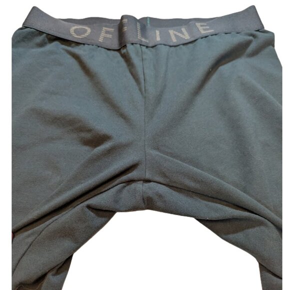 Athleisure Offline by Aerie High-Waist Leggings Workout Dark Green Casual Size L - Picture 3 of 9